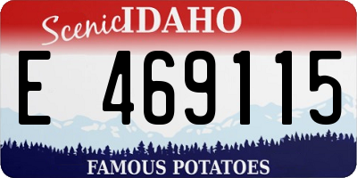 ID license plate E469115