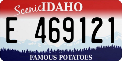 ID license plate E469121