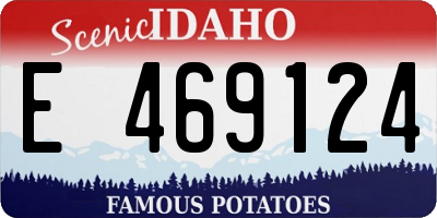 ID license plate E469124
