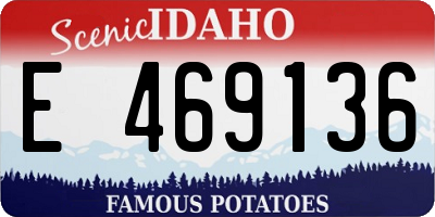ID license plate E469136