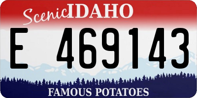 ID license plate E469143