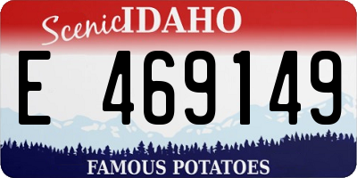 ID license plate E469149