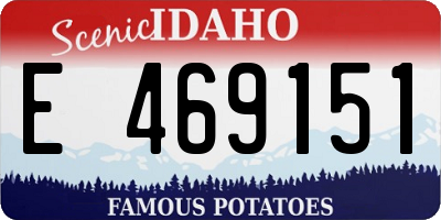 ID license plate E469151