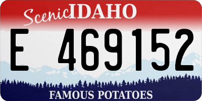 ID license plate E469152