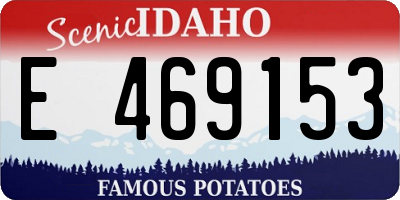 ID license plate E469153