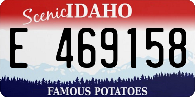 ID license plate E469158