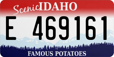ID license plate E469161