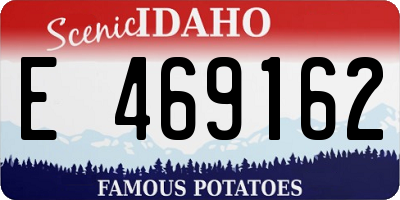 ID license plate E469162
