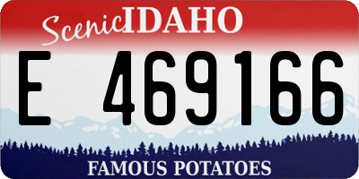 ID license plate E469166