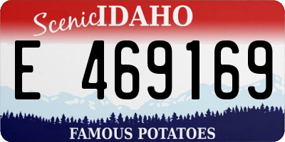 ID license plate E469169