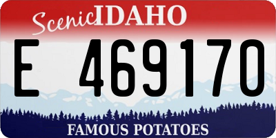 ID license plate E469170