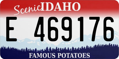 ID license plate E469176