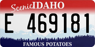 ID license plate E469181