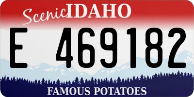ID license plate E469182