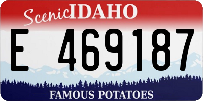 ID license plate E469187