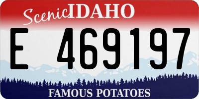 ID license plate E469197