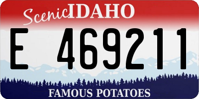 ID license plate E469211
