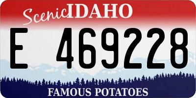 ID license plate E469228
