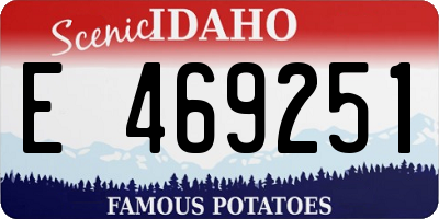 ID license plate E469251