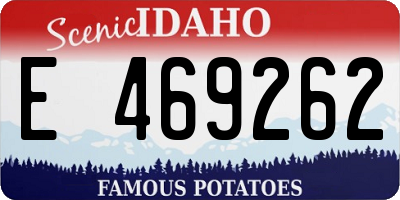 ID license plate E469262