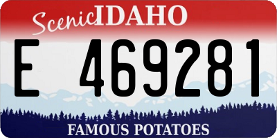ID license plate E469281
