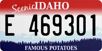 ID license plate E469301