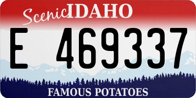 ID license plate E469337