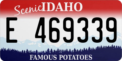 ID license plate E469339