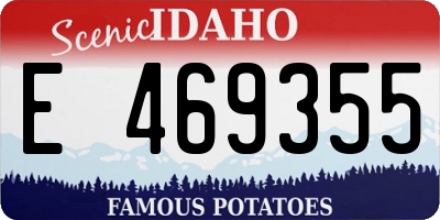 ID license plate E469355