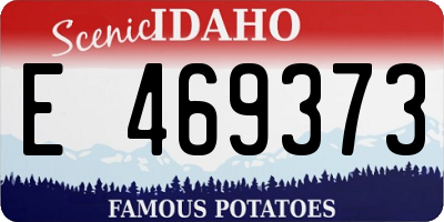 ID license plate E469373