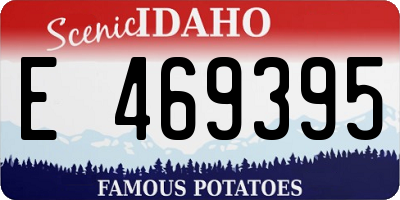 ID license plate E469395