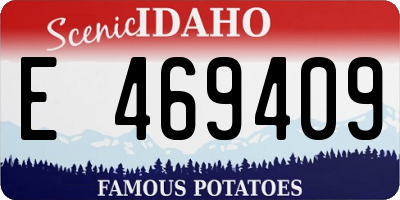 ID license plate E469409