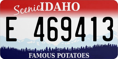 ID license plate E469413