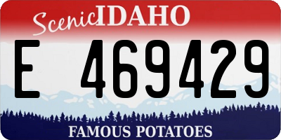 ID license plate E469429