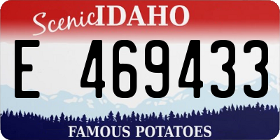 ID license plate E469433