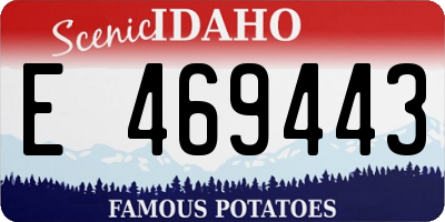 ID license plate E469443