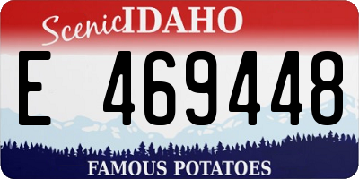 ID license plate E469448
