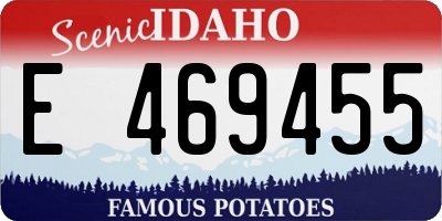 ID license plate E469455