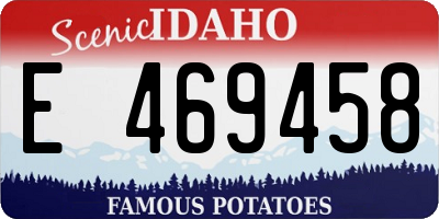 ID license plate E469458