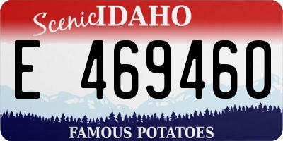 ID license plate E469460
