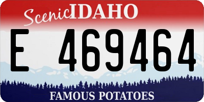 ID license plate E469464