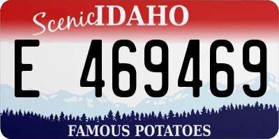 ID license plate E469469