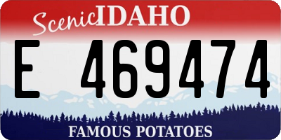 ID license plate E469474