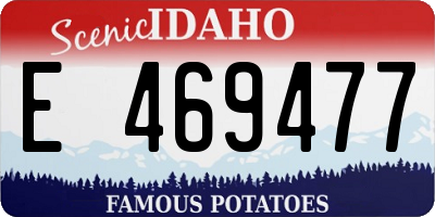 ID license plate E469477