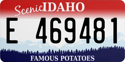 ID license plate E469481