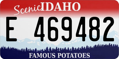 ID license plate E469482