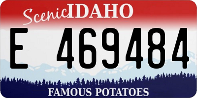 ID license plate E469484