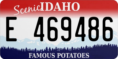 ID license plate E469486