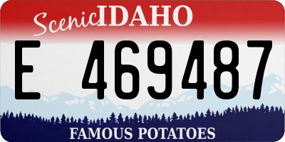 ID license plate E469487