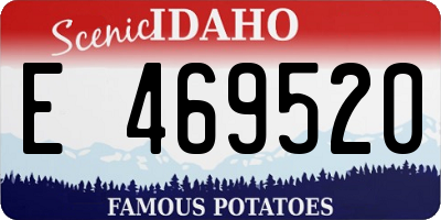 ID license plate E469520
